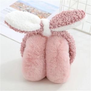 Orejeras con Orejas de Conejo, Color Rosa, Cálidas para Invierno, Plegables, Protección Auditiva para Ciclismo al Aire Libre - Product Image 5