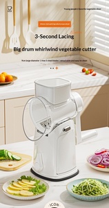 Wholesale New Arrival Food-grade 5 in 1 <b>Mini</b> 3 in 1 Multifunctional Manual Vegetable Slicer and Chopper Set Vegetable Cutter - Product Image 6