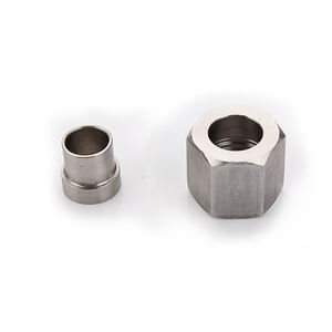 304น๊อตสแตนเลสพร้อมเกลียวภายในบานความดันต่ำอุปกรณ์เสริมกระดิ่งปากท่อทองแดงบูชน็อตหกเหลี่ยม - Product Image 1