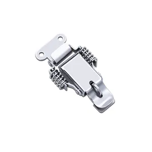 Double Spring Buckle Box Lock Door Hasp Accessories 304 Stainless Steel Spring Latch Buckle D001B