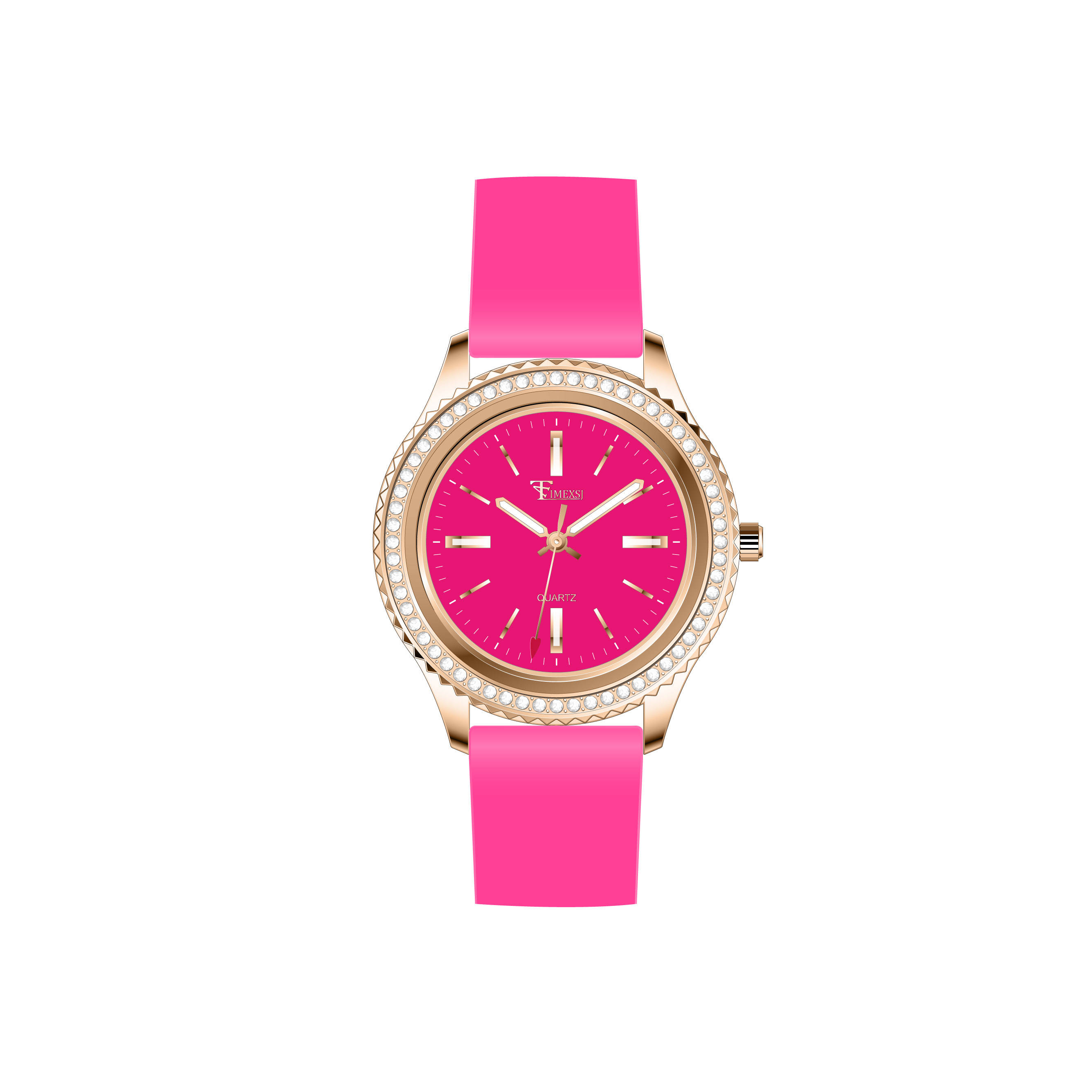 Rose Gold - Hot Pink