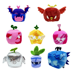 Bloxs Fruits Mystery Fruit Box Juguete <span class=keywords><strong>de</strong></span> peluche 8 Paquete <span class=keywords><strong>de</strong></span> coleccionista púrpura Estilo personal Tendencia Super Soft Plush Anime Game Fans' - Product Image 3