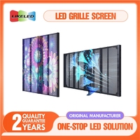85% Transparent extérieur IP65 étanche couleur affichage LED Flexible pliable cristal Film écran