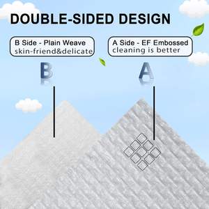 <span class=keywords><strong>Toallas</strong></span> de tejidos íntimos de fibra Bmaboo naturales originales compostables, uso seco y húmedo para limpieza de pieles sensibles - Product Image 3