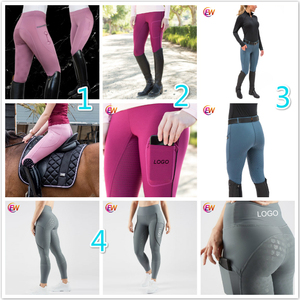 Equestre Delle Donne Elastico Sedile Completo Del Silicone <span class=keywords><strong>Equitazione</strong></span> pantaloni - Product Image 4