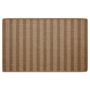 Alfombra de baño a rayas, rectangular, de fibra de poliéster, absorbente, de secado rápido, diseño moderno para la entrada del baño - Product Image 1