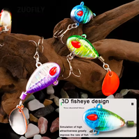 Appât de vibration VIB en métal rotatif 3.5g 6g 8g 11g 15g 21g Spinner naufrage cuillère broche manivelle paillettes appâts matériel de pêche