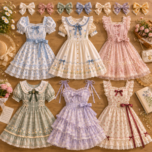 Lindo Vestido de Verano con Volantes para Bebés Niñas, Envío Combinado Aleatorio, Hecho en China y Guatemala, Modelo 2026.4 - Product Image 1