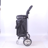 Chariot d'épicerie pliant portatif d'alliage d'aluminium