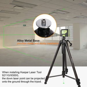 <span class=keywords><strong>Huepar</strong></span> TPD16 Trépied de niveau <span class=keywords><strong>laser</strong></span> 1.6M Trépied en aluminium à hauteur réglable avec bulle de poignée pour niveau auto-nivelant - Product Image 4