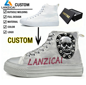 <span class=keywords><strong>Zapatillas</strong></span> Casuales de Lona para Hombre de Alta Calidad con Suela Vulcanizada Clásica, Diseño Personalizado con Logotipo, Fabricantes de Zapatos de Lona Personalizados - Product Image 1