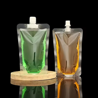 Pochette à boisson personnalisée, qualité alimentaire, étanche, pour thé au lait, avec bec verseur, thermoscellable, Doypack autoportant, à fermeture éclair, isolante