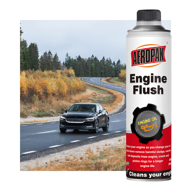 Aeropak 300ml Aerosol Automotive Engine Oil Flush with Fast Acting Carbon Cut Formula No-Dismantle Internal Clean Tinplate Can
