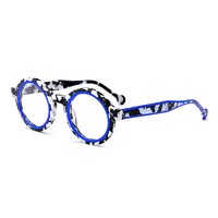 Belle Acétate Stratifié Rond Rétro Femmes En Gros Optique Cadres Fabricant CH3215