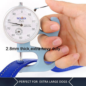 Tali anjing reflektif pegangan ganda produk penjualan laris baru untuk anjing ukuran sedang besar, tali anjing pegangan ganda panjang 6 kaki - Product Image 6