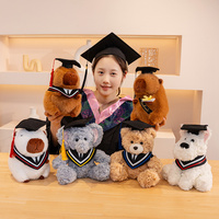 Peluche ours en peluche pour l'obtention du diplôme Kawaii Peluche pour chien Capybara Peluche pour l'obtention du diplôme Peluche éléphant