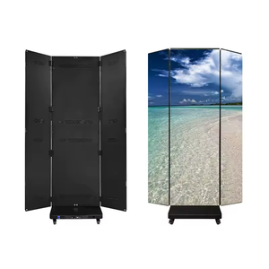 Écran publicitaire LED couleur pleine, pliable en trois parties, pour intérieur, avec contrôle sans fil et animation, pour solution de signalisation numérique commerciale - Product Image 5
