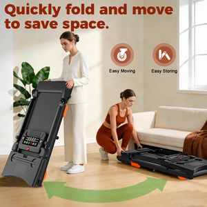 EU 4 in 1 New Home Exercising With Handrail Foldable Desk <b>Walking</b> Pad <b>Machine</b> for Office Use with Remote Incline - Product Image 3