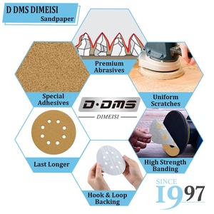 D DMS DIMEISI 362X Kunden spezifisch 92*175mm 40 Körnung Umwelt freundliches Schleifpapier mit Klett verschluss - Product Image 3