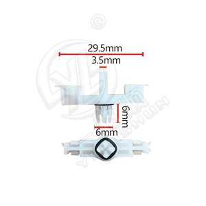 Xinyida Car Trim Strip <b>Clip</b> P92 Nylon 29.5mm For Volkswagen Touareg <b>Bumper</b> Repair - Product Image 1
