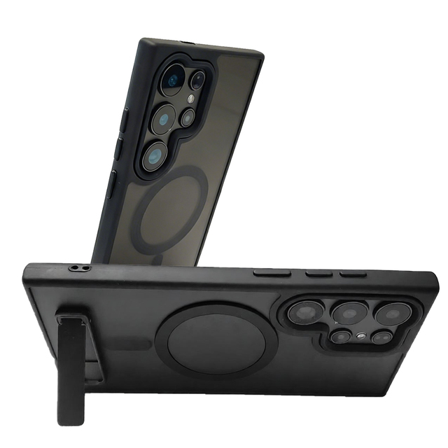 Magnetic Phone Case with Kickstand for Samsung Galaxy S25 S24 S23 S22 Ultra A15 A16 A26 A36 A55 A56 Magnet Stand Cases New