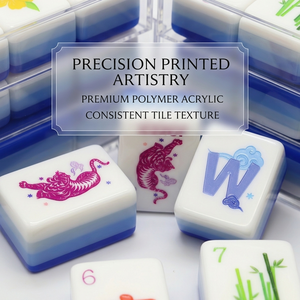 Jeu de <span class=keywords><strong>Mahjong</strong></span> en Gros Portable et Pliable, 4 Couches en Acrylique, 160 Tuiles de Style Américain de Luxe, Multifonctionnel pour Usage Familial en Extérieur - Product Image 3