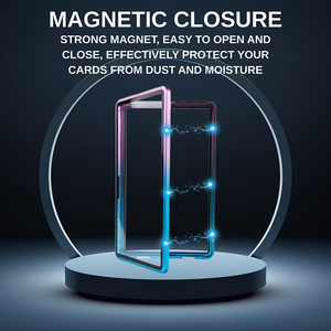 Porte-cartes gradué en aluminium magnétique <span class=keywords><strong>de</strong></span> couleur personnalisée 35PT présentoir <span class=keywords><strong>de</strong></span> <span class=keywords><strong>protection</strong></span> <span class=keywords><strong>de</strong></span> dalle <span class=keywords><strong>de</strong></span> cartes à collectionner <span class=keywords><strong>de</strong></span> qualité supérieure avec verre résistant aux UV - Product Image 5