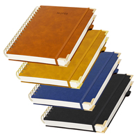 Carnet à spirales relié rigide format B5, planificateur hebdomadaire, agenda pour l'école/le bureau