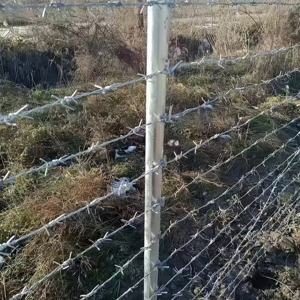 Malla <span class=keywords><strong>de</strong></span> <span class=keywords><strong>alambre</strong></span> <span class=keywords><strong>de</strong></span> púas <span class=keywords><strong>de</strong></span> acero galvanizado para uso en exteriores a largo plazo, púas afiladas, fácil instalación, bajo mantenimiento, protección <span class=keywords><strong>de</strong></span> la construcción del ganado - Product Image 6