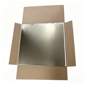 2PC Kit 820x820mm PEI Build Plate No Gaps Integrated Textured Spring Steel Sheet PLA Bassen 3D for OrangeStorm Giga Large 3D