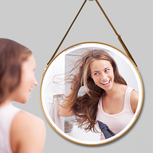 Miroir <span class=keywords><strong>de</strong></span> <span class=keywords><strong>salle</strong></span> <span class=keywords><strong>de</strong></span> <span class=keywords><strong>bain</strong></span> LED décoratif moderne et minimaliste avec sangle <span class=keywords><strong>de</strong></span> <span class=keywords><strong>suspension</strong></span> et commande tactile pour coiffeuse, hôtel, <span class=keywords><strong>salle</strong></span> <span class=keywords><strong>de</strong></span> maquillage, maison - Product Image 4
