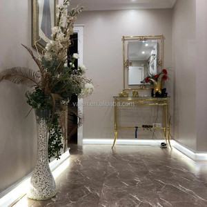 Bán buôn Dễ dàng cài đặt PS sàn bọt tường <span class=keywords><strong>TRIM</strong></span> gián tiếp chiếu sáng Ốp chân tường bảng, trang trí nội thất LED Duct Trắng ván chân tường đúc - Product Image 3
