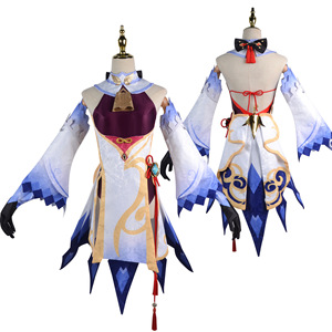 Caliente adultos/niños Juego Genshin Impact <span class=keywords><strong>Ganyu</strong></span> <span class=keywords><strong>Cosplay</strong></span> disfraz peluca zapatos traje Lolita vestido Halloween fiesta <span class=keywords><strong>Ganyu</strong></span> disfraz - Product Image 4