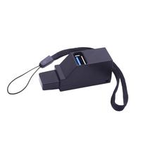 Extenseur USB Portable noir 3 ports USB 3.0 Hub répartiteur USB pour ordinateur portable voiture Mac Pro iMac