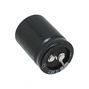 Condensateur traversant LGU1J332MELA, à montage en circuit imprimé, en aluminium, 3300 µF, 20 %, 63 V, SNAP TH, 3300 µF - Product Image 1