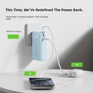 <span class=keywords><strong>Cargador</strong></span> Portátil <span class=keywords><strong>Anker</strong></span> A1637 3 en 1, <span class=keywords><strong>10000mAh</strong></span>, 30W PD, Carga Rápida, con Cable USB C Integrado, Color Rosa, Venta al Por Mayor - Product Image 2