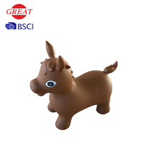 Jouet d'hiver gonflable en plastique, 20 pièces, pour enfants, cheval sauteuse, jouet