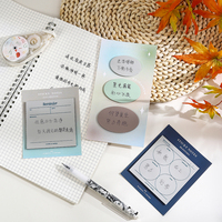 Nouvelles notes autocollantes créatives pour étudiants, bloc-notes de bureau personnalisé, index transparent, notes adhésives