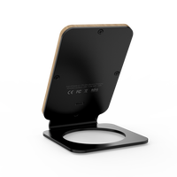 Support de chargeur sans fil magnétique rapide 15W en bois de noyer et de chêne naturel de luxe, haute qualité, pour bureau et chambre, pour le Nouvel An 2027