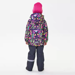 Nuova Tuta Sportiva Invernale per Bambini, Completo da Sci per Ragazzi, Giacca e Pantaloni Impermeabili con Chiusura a Zip Riscaldata, Antivento per Ragazze sulla <span class=keywords><strong>Neve</strong></span> - Product Image 2