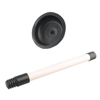 Déboucheur de canalisations robuste en caoutchouc pour éviers et toilettes, avec poignée en plastique anti-obstruction, pour cuisine et salle de bain