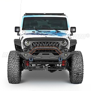 Lame de pare-chocs avant, séparateur, diffuseur, spoiler, protection de pare-chocs pour Jeep Wrangler JK 2007-2018, kit carrosserie, accessoires auto - Product Image 4