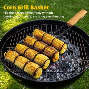 Cesta de <span class=keywords><strong>Barbacoa</strong></span> Portátil de Acero al Carbono <span class=keywords><strong>para</strong></span> Exteriores, Accesorios <span class=keywords><strong>para</strong></span> Asar al Aire Libre, Cesta Metálica <span class=keywords><strong>para</strong></span> Cocina al Aire Libre - Product Image 6