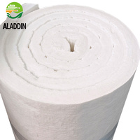 Couverture en fibre de céramique blanche d'isolation thermique résistante au feu 900C faible conductivité thermique pour les systèmes d'échappement de revêtements de cheminée