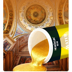 <span class=keywords><strong>Peinture</strong></span> dorée 24 carats super brillante, imperméable, <span class=keywords><strong>pour</strong></span> bricolage, meubles et pierres tombales - Product Image 1