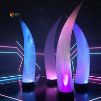 Chine Usine Vente Pas Cher 16 Couleurs-Changement LED Lumière Colonne Gonflable Brillant Pilier Ballon pour la Décoration