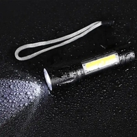 Mini lampe torche portable en alliage d'aluminium, 3 modes d'éclairage, avec boîte cadeau verte