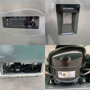 Réfrigérateur distributeur d'<span class=keywords><strong>eau</strong></span> grande capacité style français, double porte, poignée en acier inoxydable, compresseur électrique pour usage domestique - Product Image 6