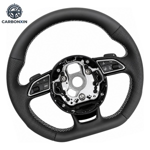 Accesorios para Automóviles Más Vendidos, Volante de Cuero y Fibra de Carbono para Audi S6 S7 A4 A5 A6 A7 Q3 Q5 A3 S3 S8 R8 - Product Image 3