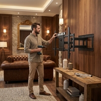 Soporte de Pared para TV de 32-98 Pulgadas con Movimiento Completo, Inclinación y Rotación Flexible, Ideal para Hogar y Oficina, Venta Caliente de Fábrica